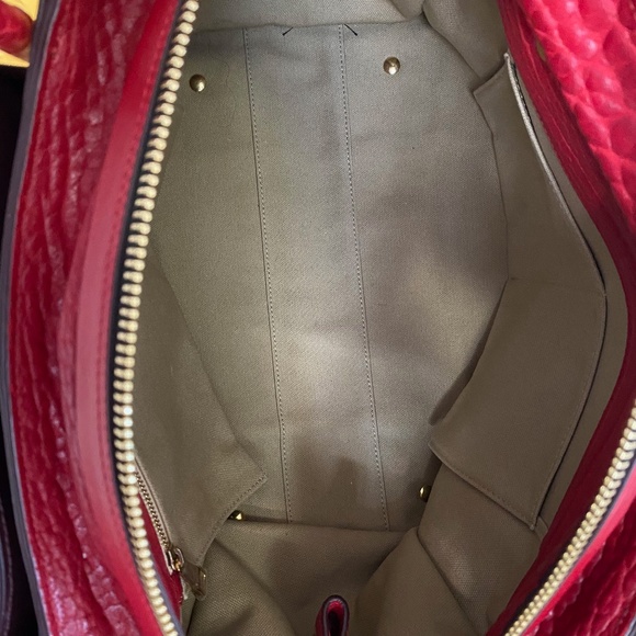 Chloe Dree RED Pebbled Leather Satchel Handbag - Picture 6 of 16